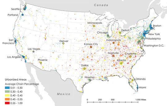 Measuring McCities: Landscapes of Chain and Independent Restaurants in the United States