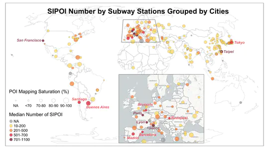 Where Does Social Infrastructure Exist Near Subway Stations? A Global Assessment Using OpenStreetMap Data