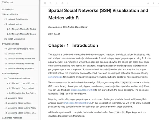 A R Online Tutorial for Visualizing Spatial Social Networks
